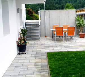 Terasse in der Ferienwohnung 5 im Ferienhaus Sporer