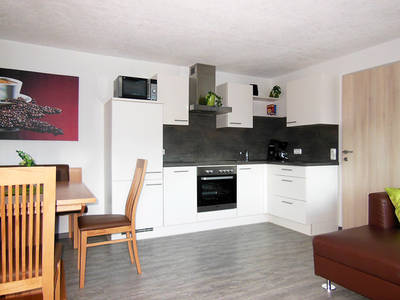 Küche in der Ferienwohnung 5 im Ferienhaus Sporer